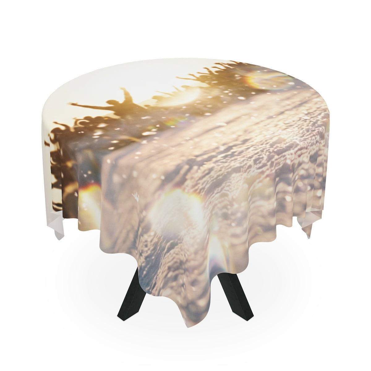 Golden Hour Crowd Celebration Tablecloth