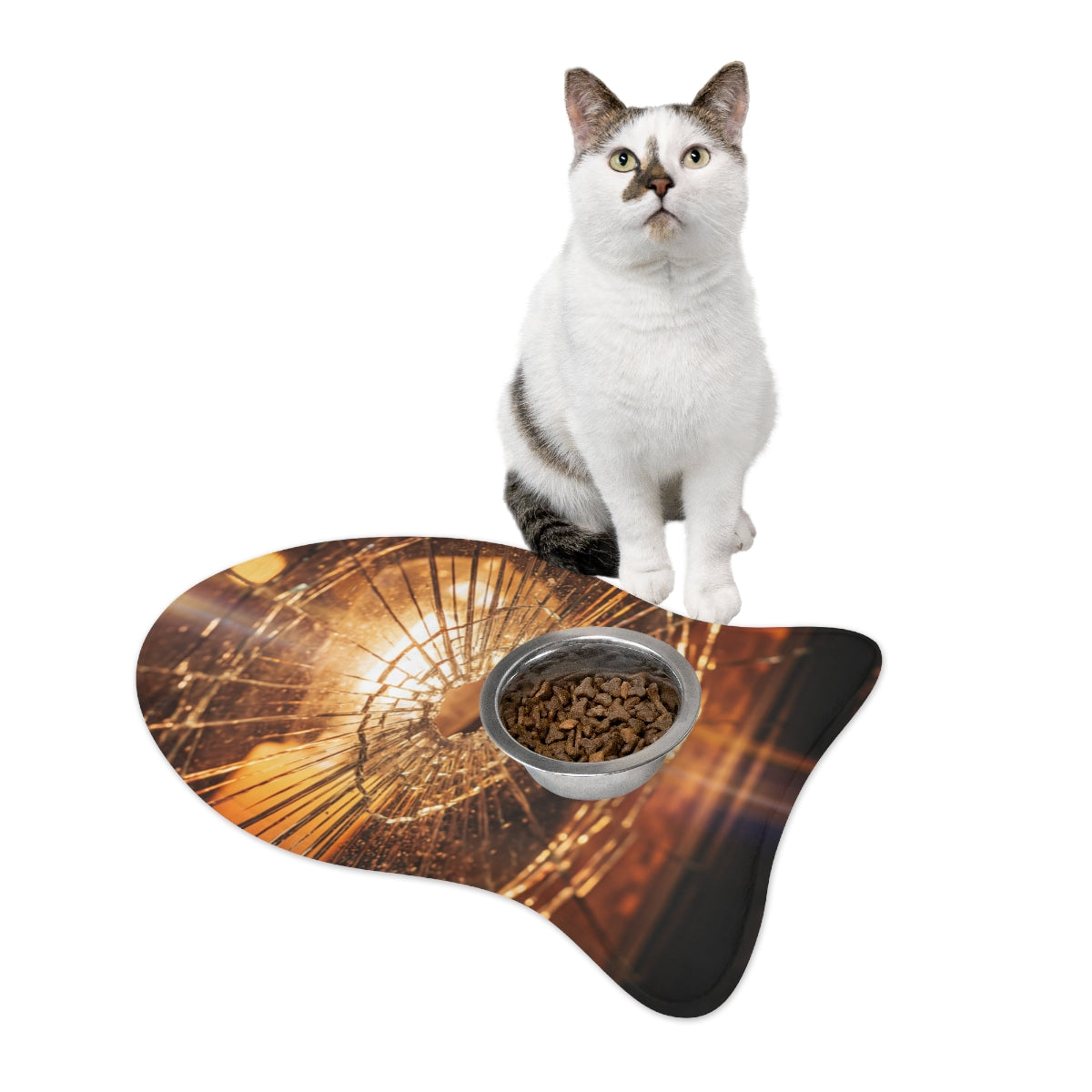 Pet Feeding Mat - Cinematic Fracture