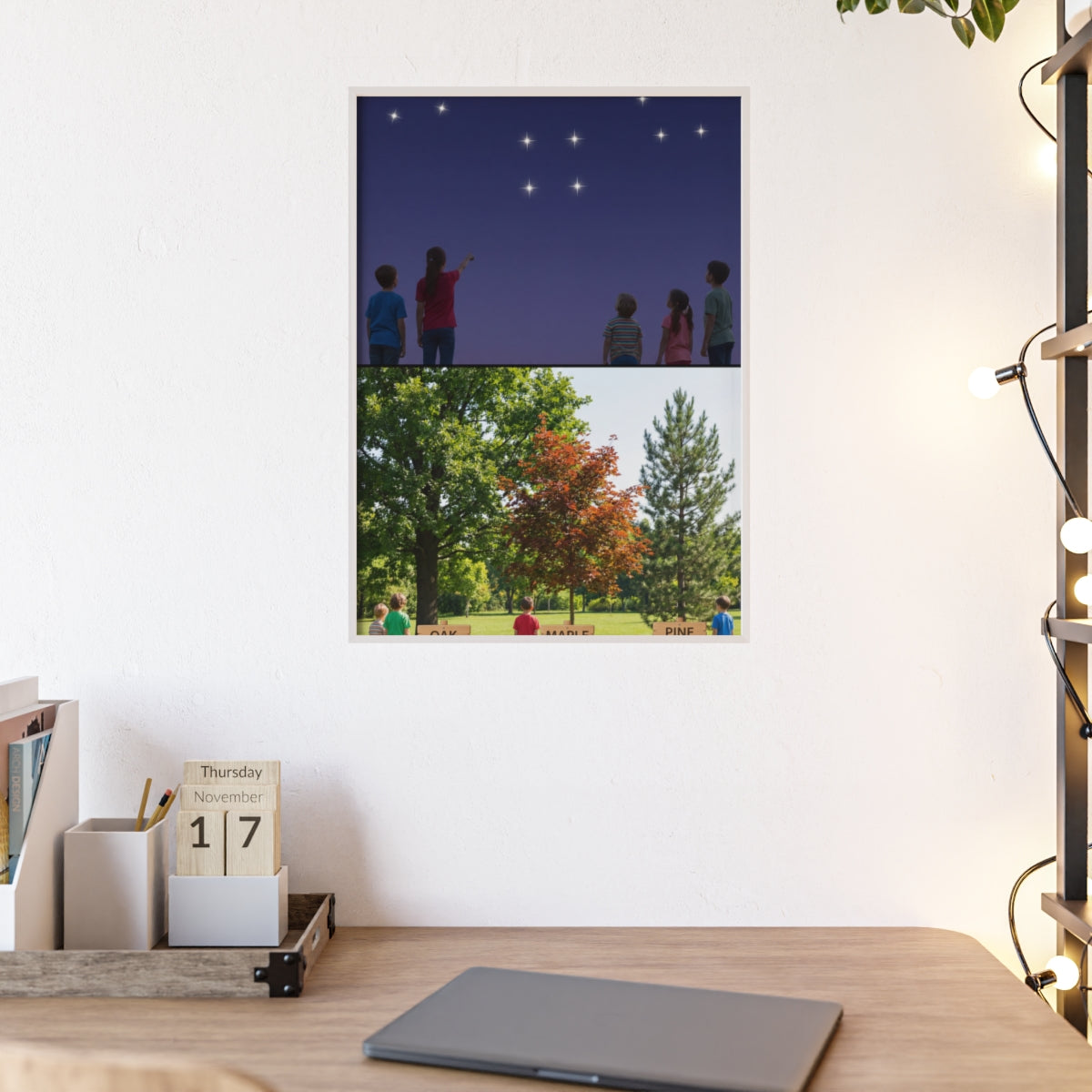 Wooden Framed Poster - Wonder — Portrait