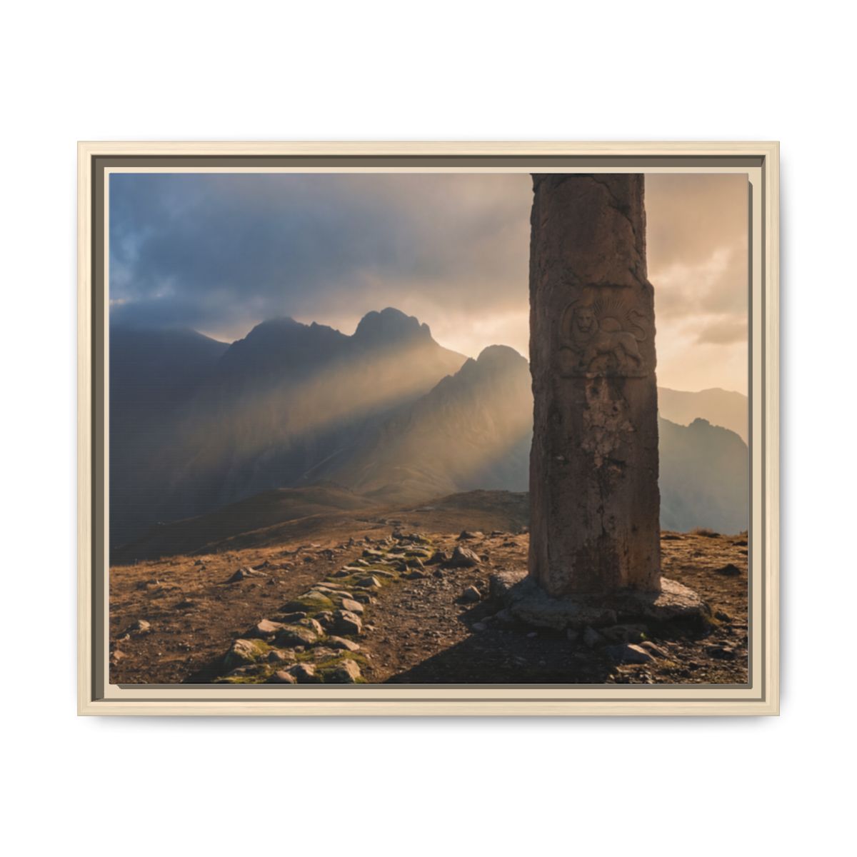 Framed Matte Canvas - Sun Peak
