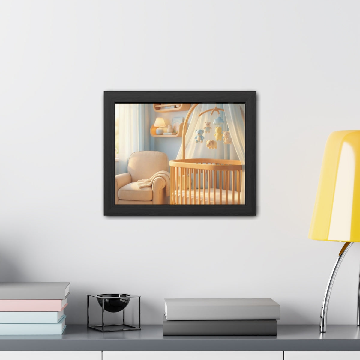Framed Posters - Dreamy Serene Nursery Art — Landscape... |...