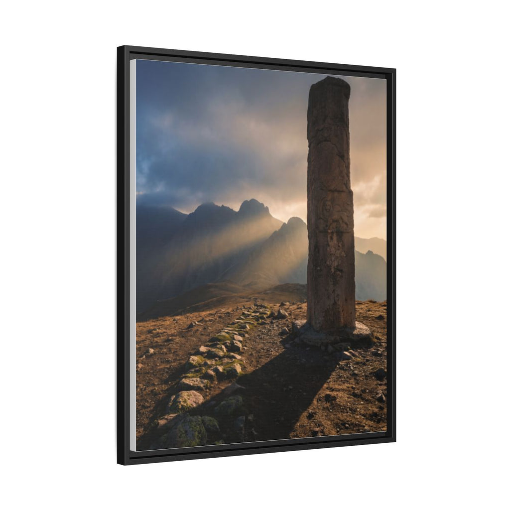Framed Matte Canvas - Sun Peak