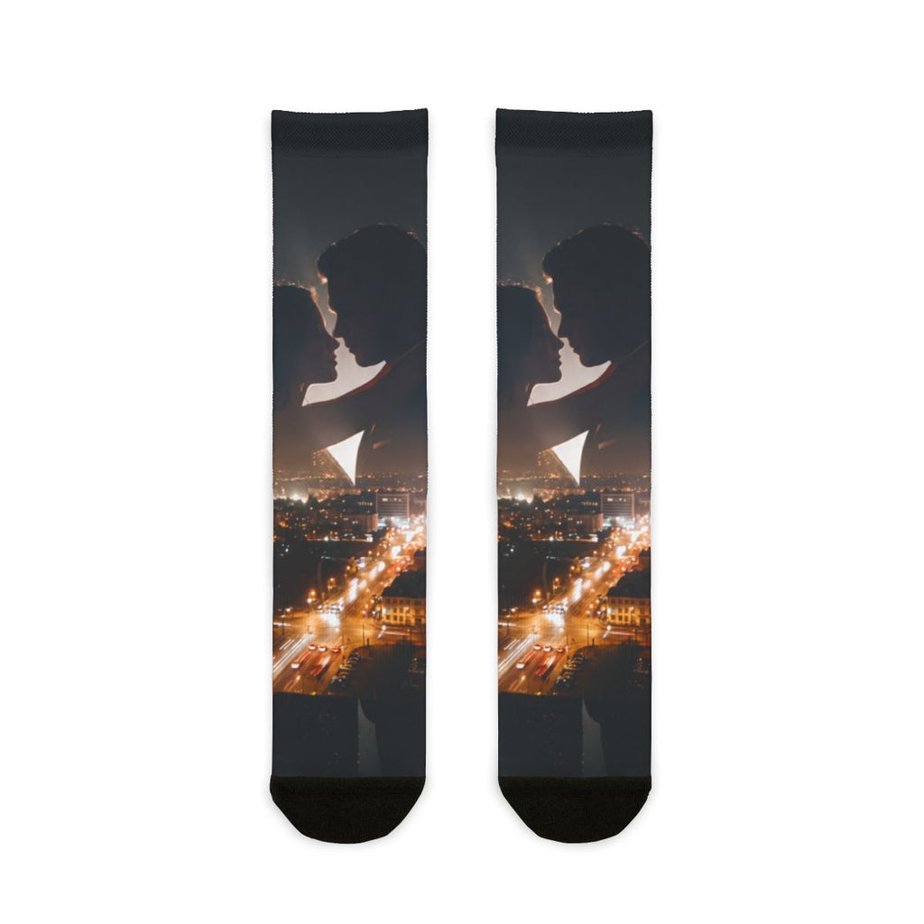 Sublimation Socks - City Twilight Lights | Echovira Gallery