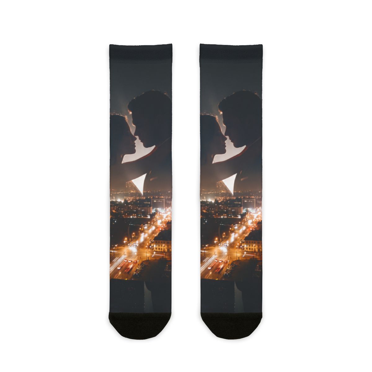 Sublimation Socks - City Twilight Lights | Echovira Gallery