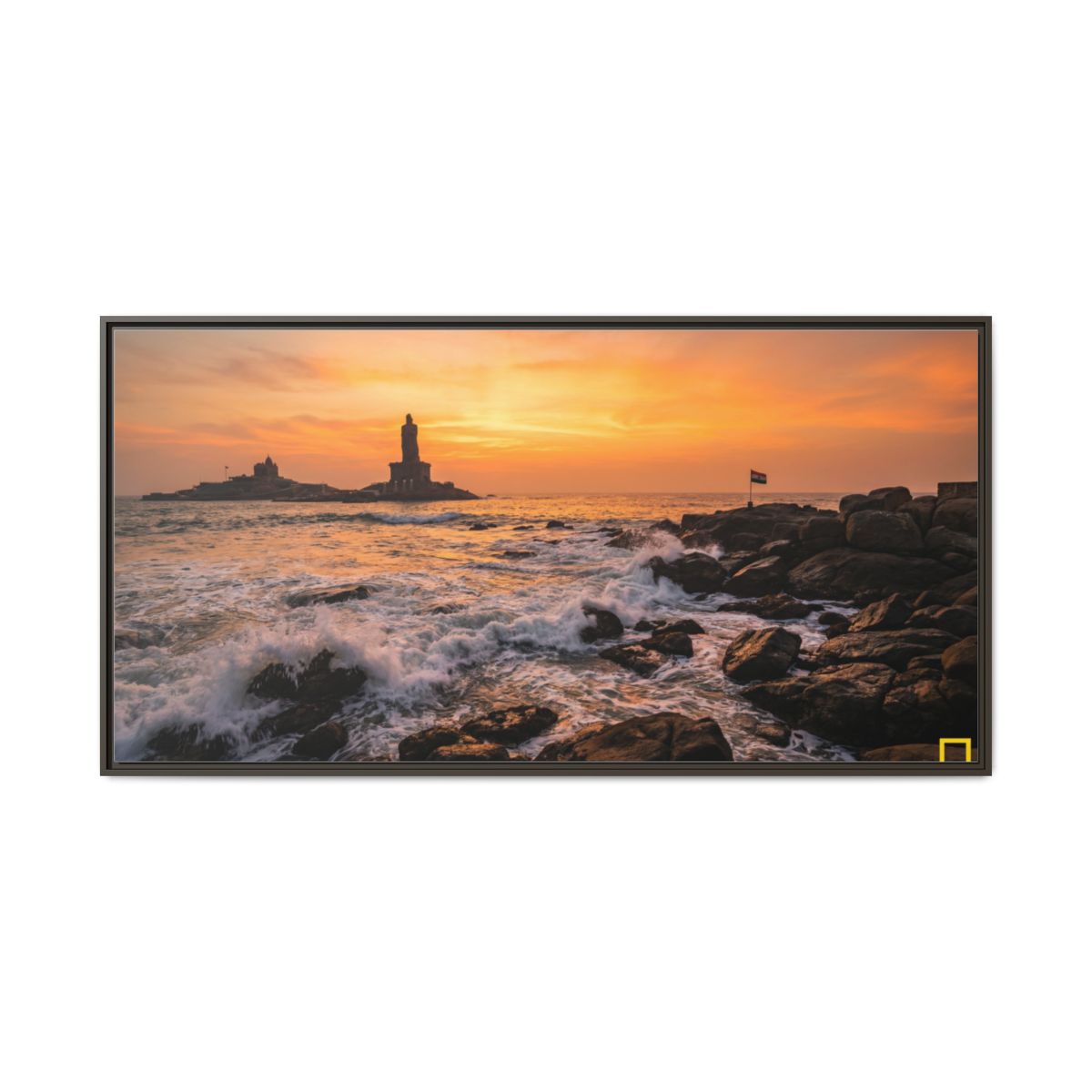 Framed Matte Canvas - Majestic Golden Coast