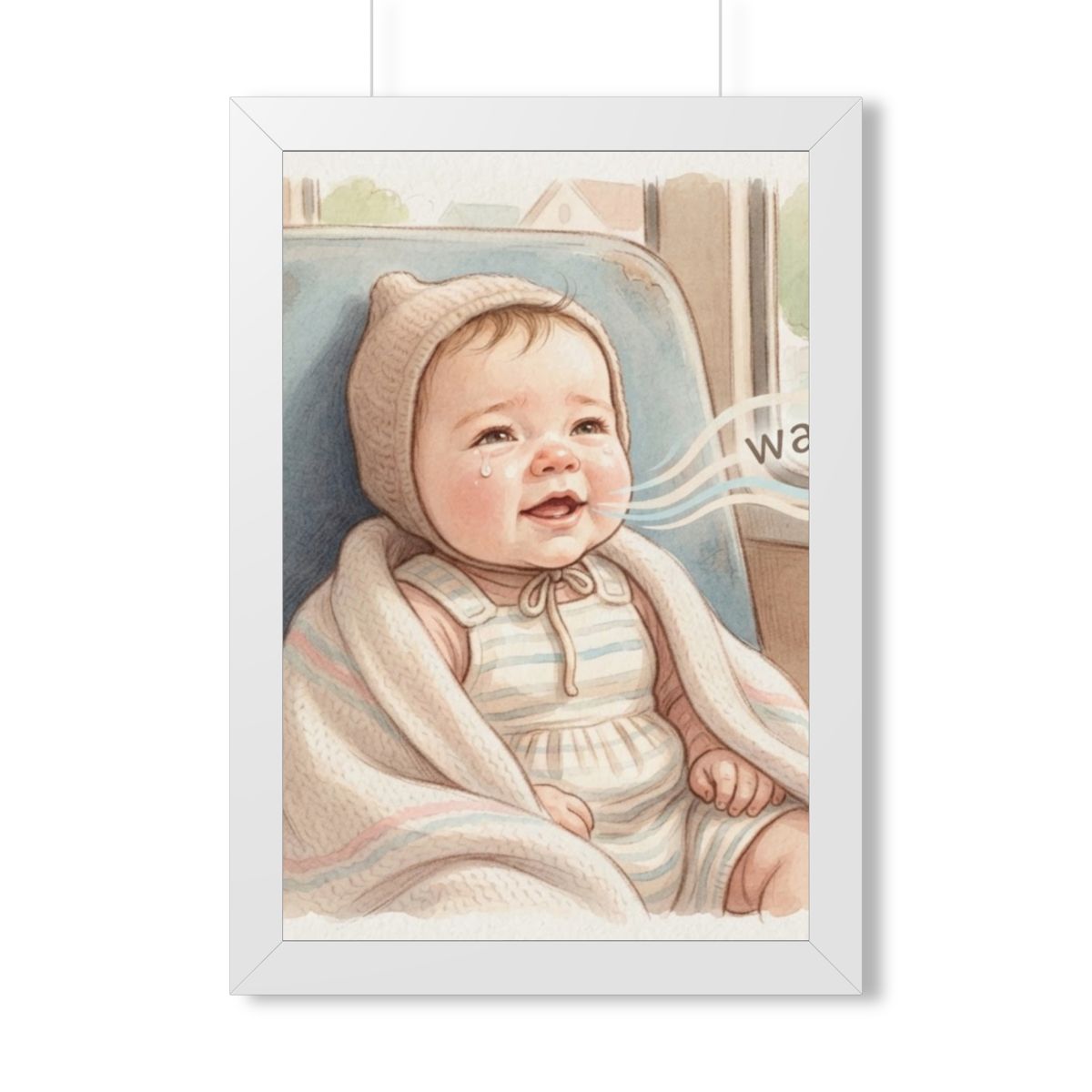 Framed Vertical Poster - Sweet Baby — White (11×14, 12×16......