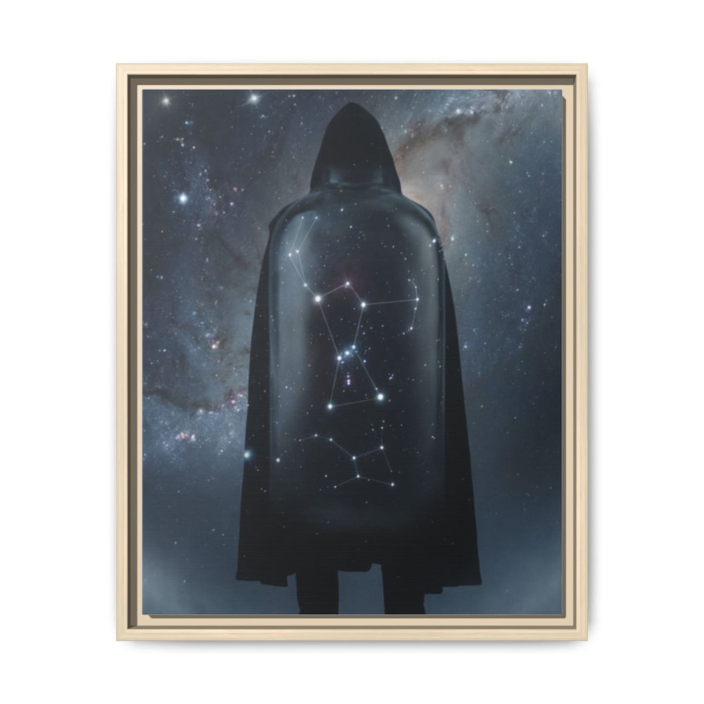 Framed Matte Canvas - Cosmic Sentinel — Natural / 1.25" (8×10, 9×12, 11×14, 12×16, 10×20, 12×18, 16×20, 16×24, 12×36, 18×24, 20×24, 16×32, 20×30, 24×30, 16×48, 24×32, 24×36, 24×48, 20×60, 30×40, 32×48, 30×60 & 40×60)