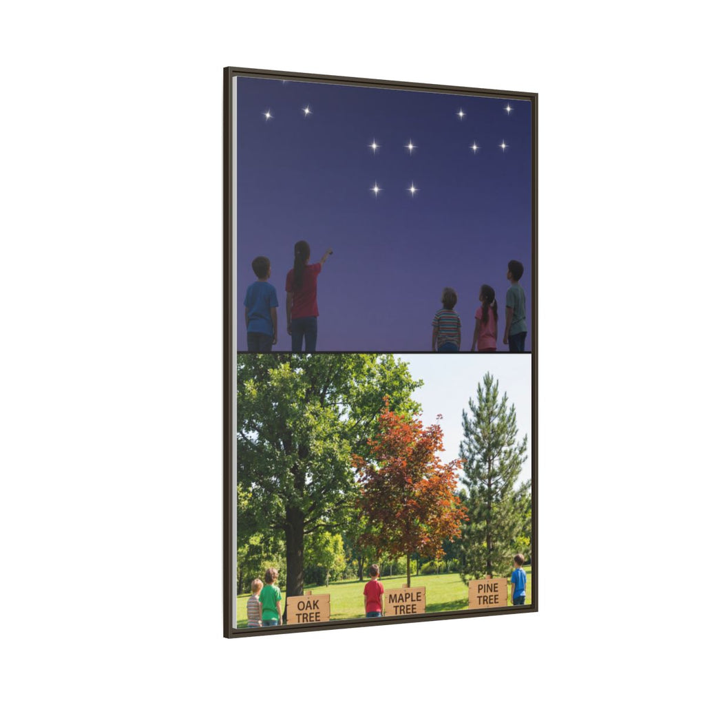 Framed Matte Canvas - Discovery — Espresso / 1.25"