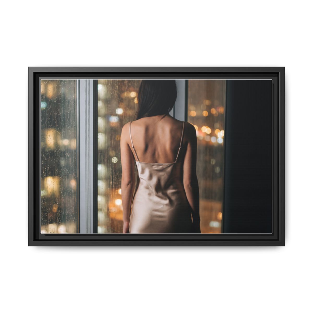 Framed Matte Canvas - Cinematic Nights — Black / 1.25"