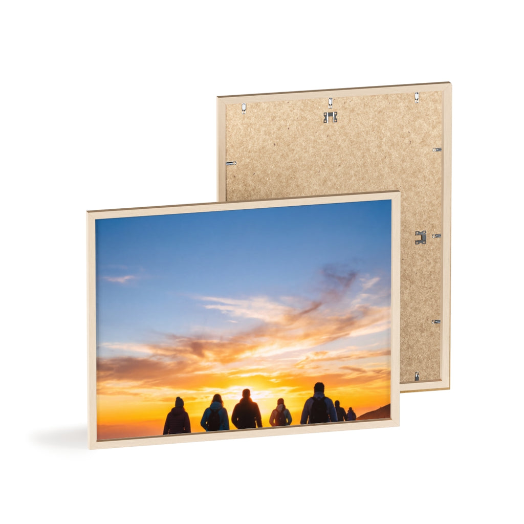Posters with Wooden Frame - Sunrise Journey