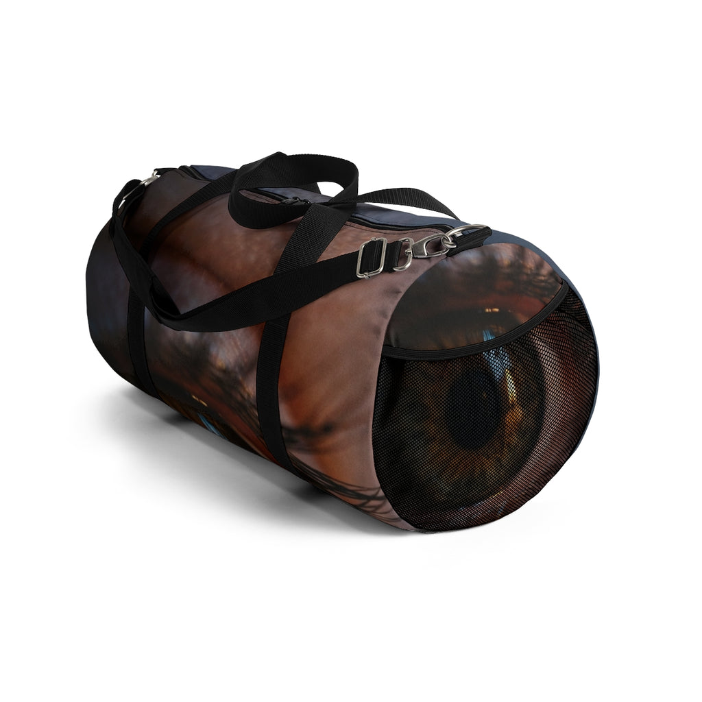 Duffel Bag - Amber Iris Reflection Fine Art Print | Echovira...