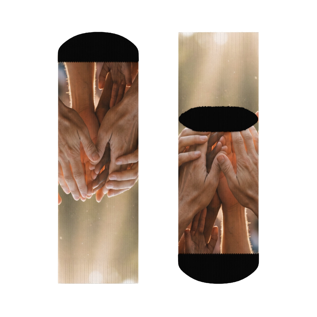 Crew Socks - Golden Rays of Unity Wall Art | Echovira...