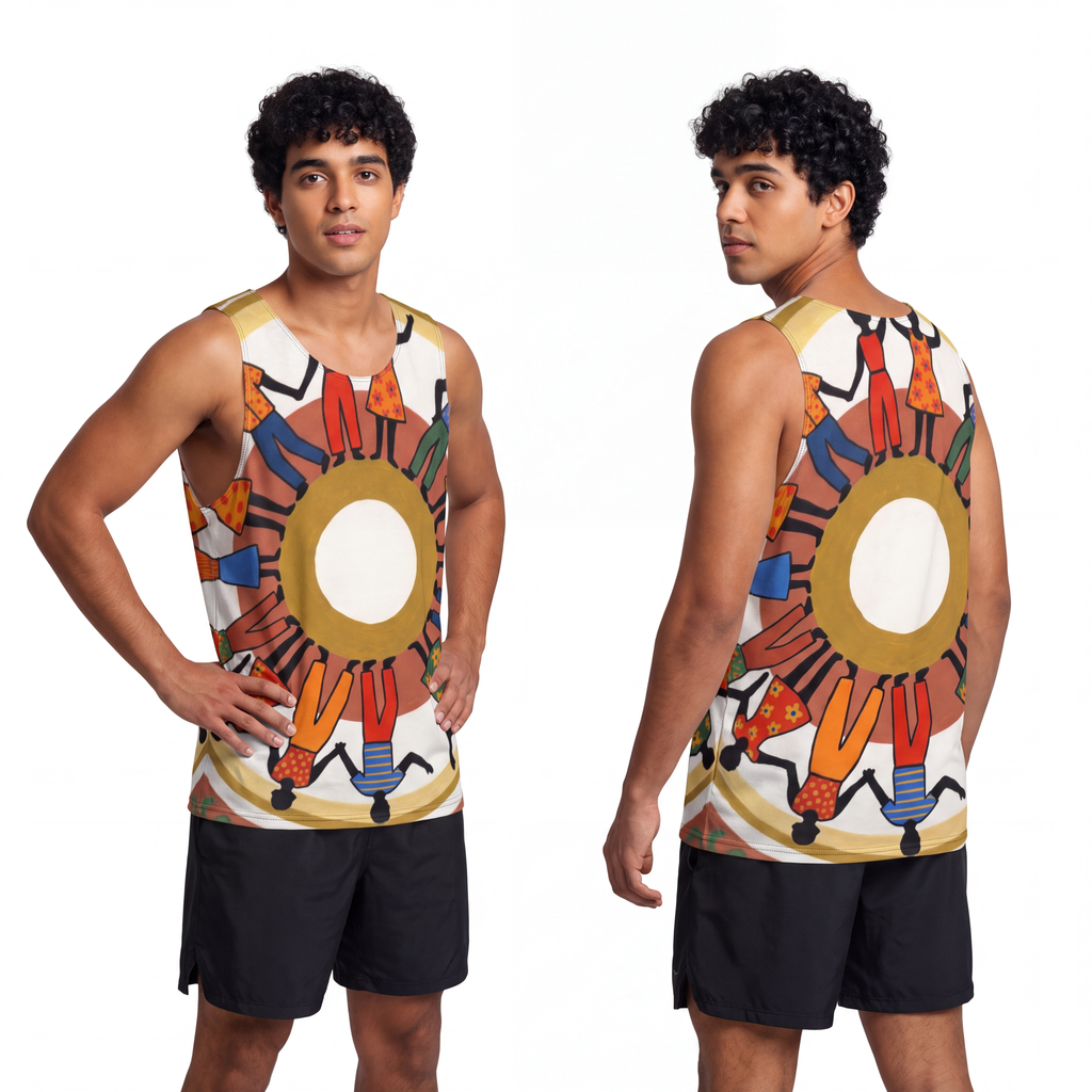 Men's Tank - Unity Mandala Folk Art | Echovira Gallery