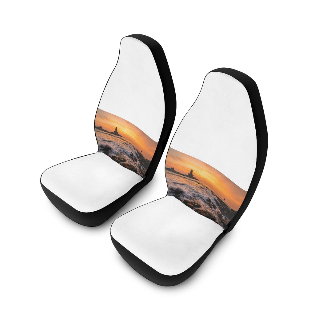 Car Seat Covers - Golden Coastal Dawn