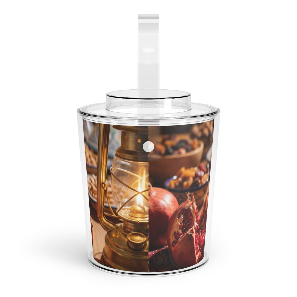 Ice Bucket with Tongs - Warm Lantern Feast | Echovira...