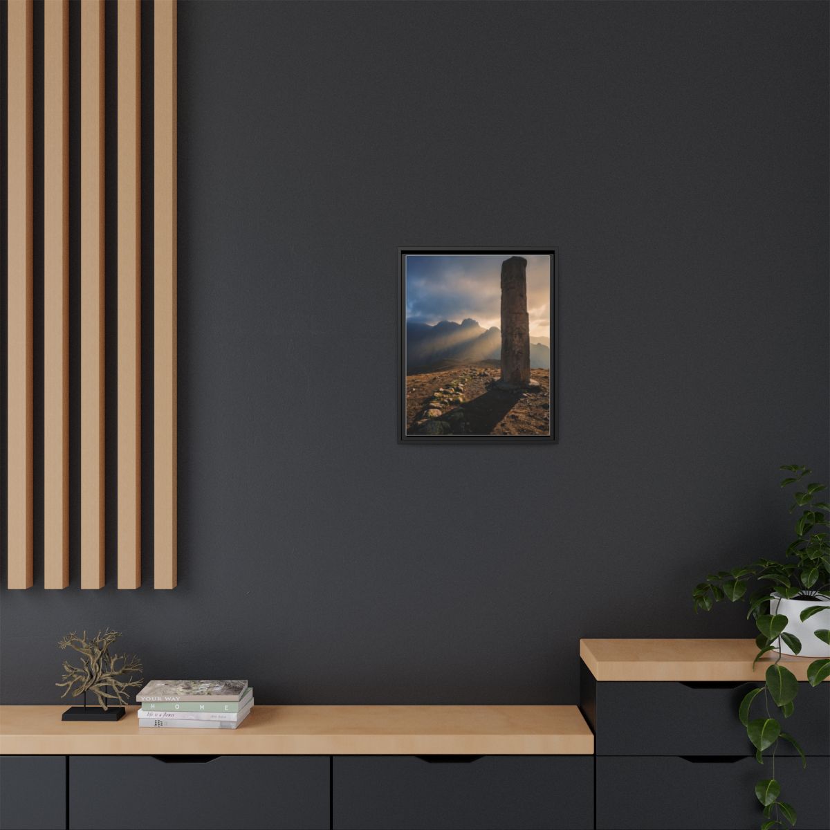 Framed Matte Canvas - Sun Peak