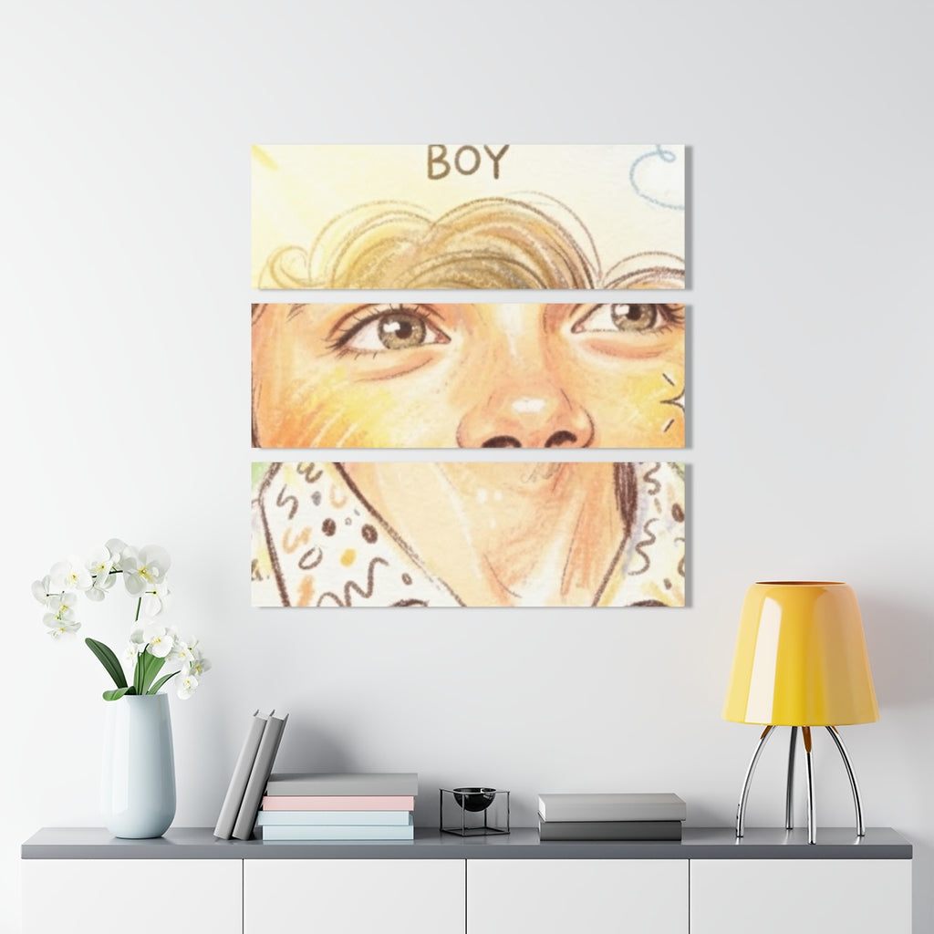 Acrylic Prints Triptych - Sunshine Boy — Landscape |...
