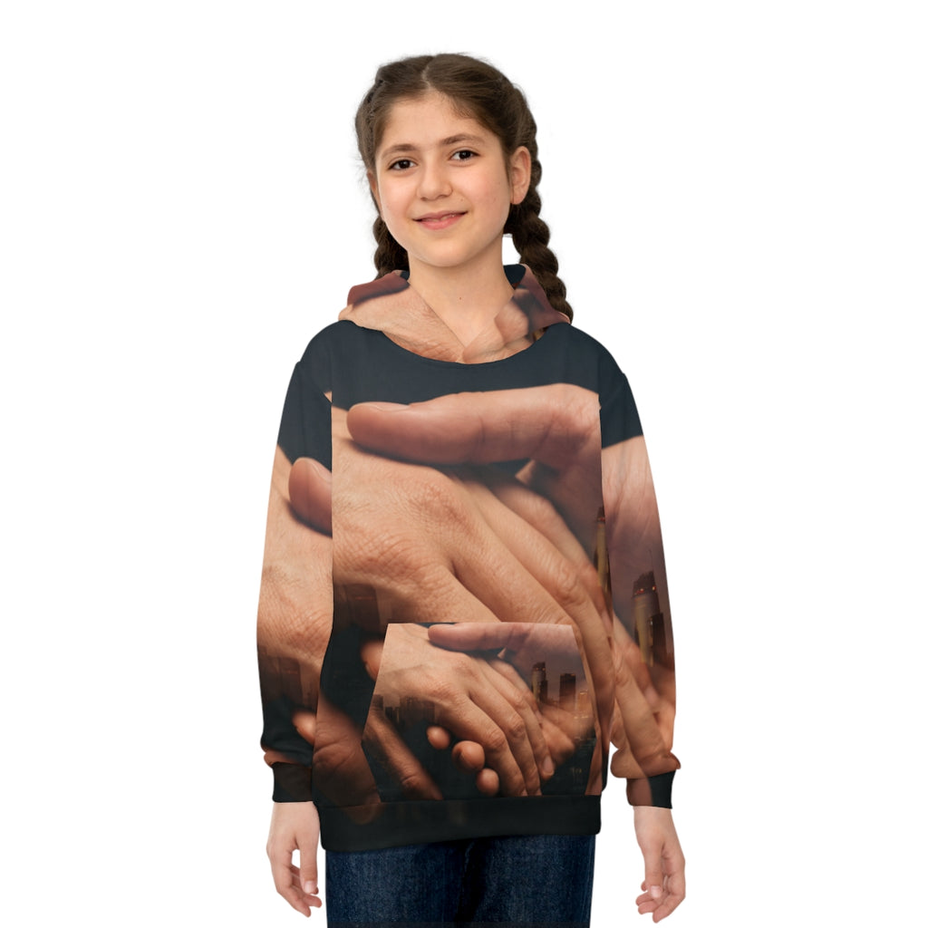 Children's Cityscape Double Exposure Hoodie