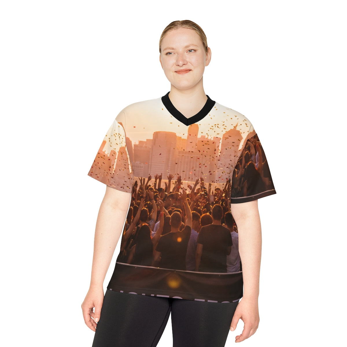 Unisex Football Jersey - City Lights | Echovira Gallery