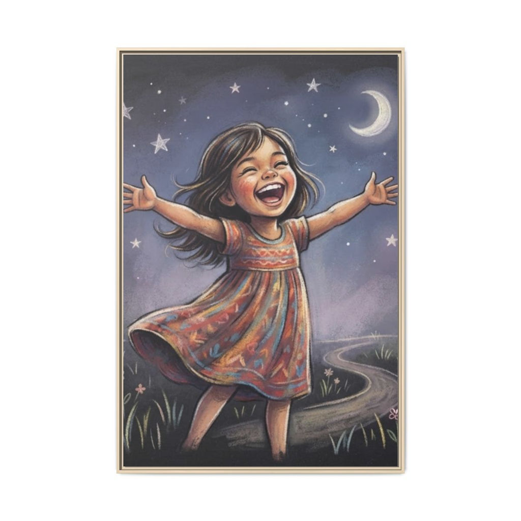 Matte Canvas Framed - Starlit Wonder Joy — Natural / 1.25"...