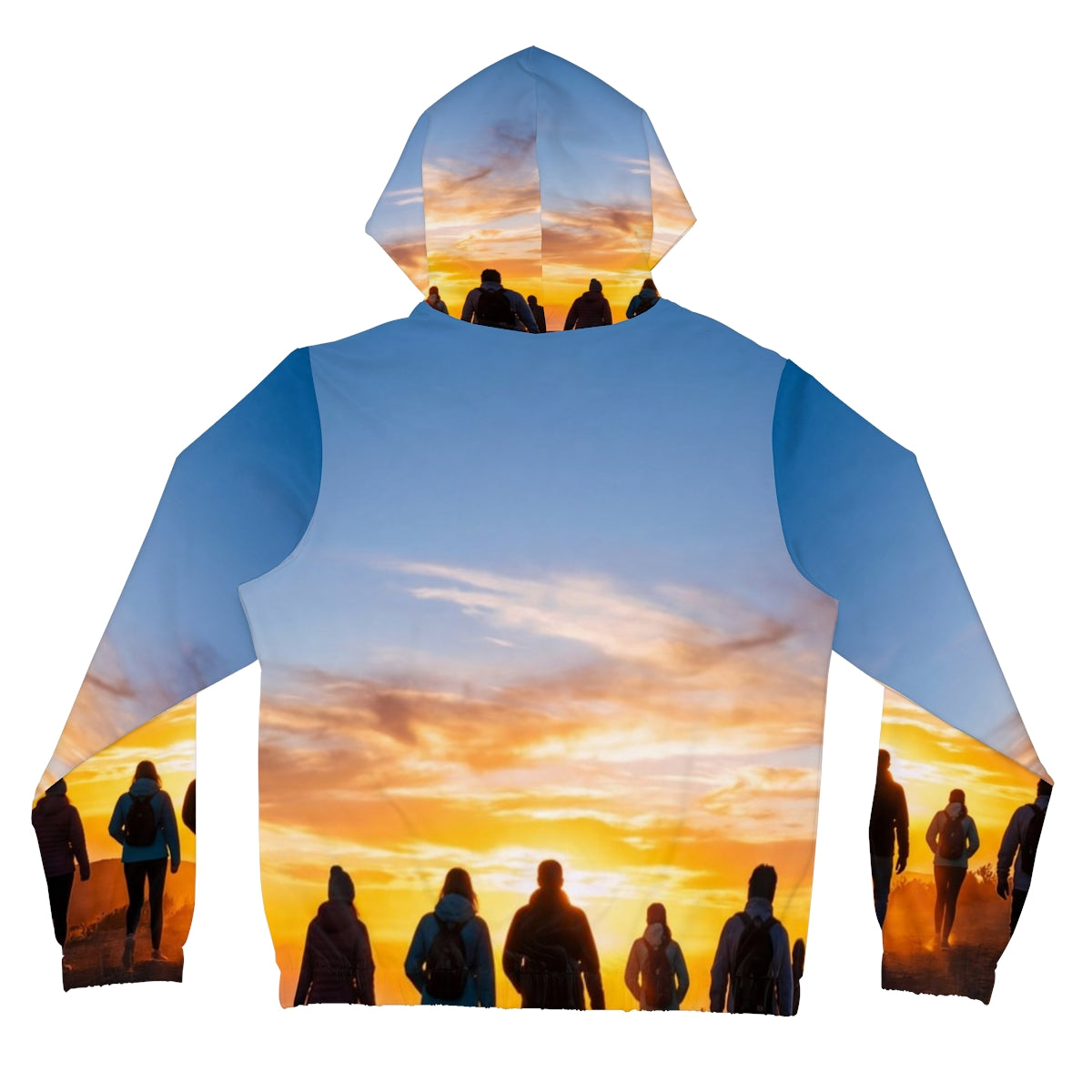 Women's Full-Zip Hoodie - Sunset Ridge | Echovira Gallery
