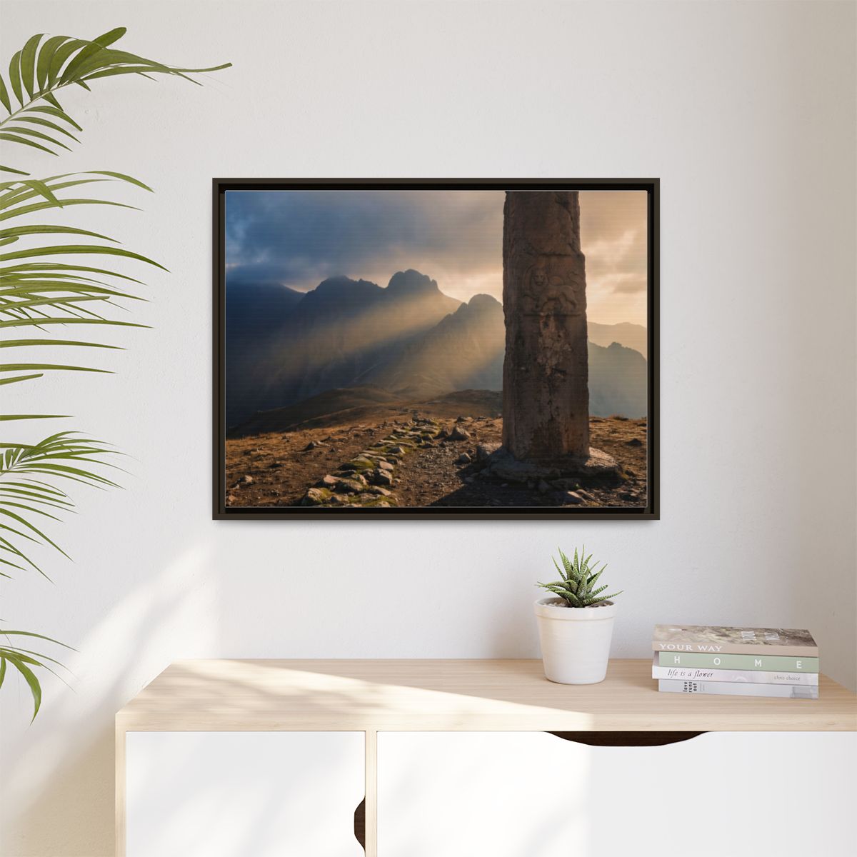 Matte Canvas, Framed - Mystic Monolith Ancient Persian... |...