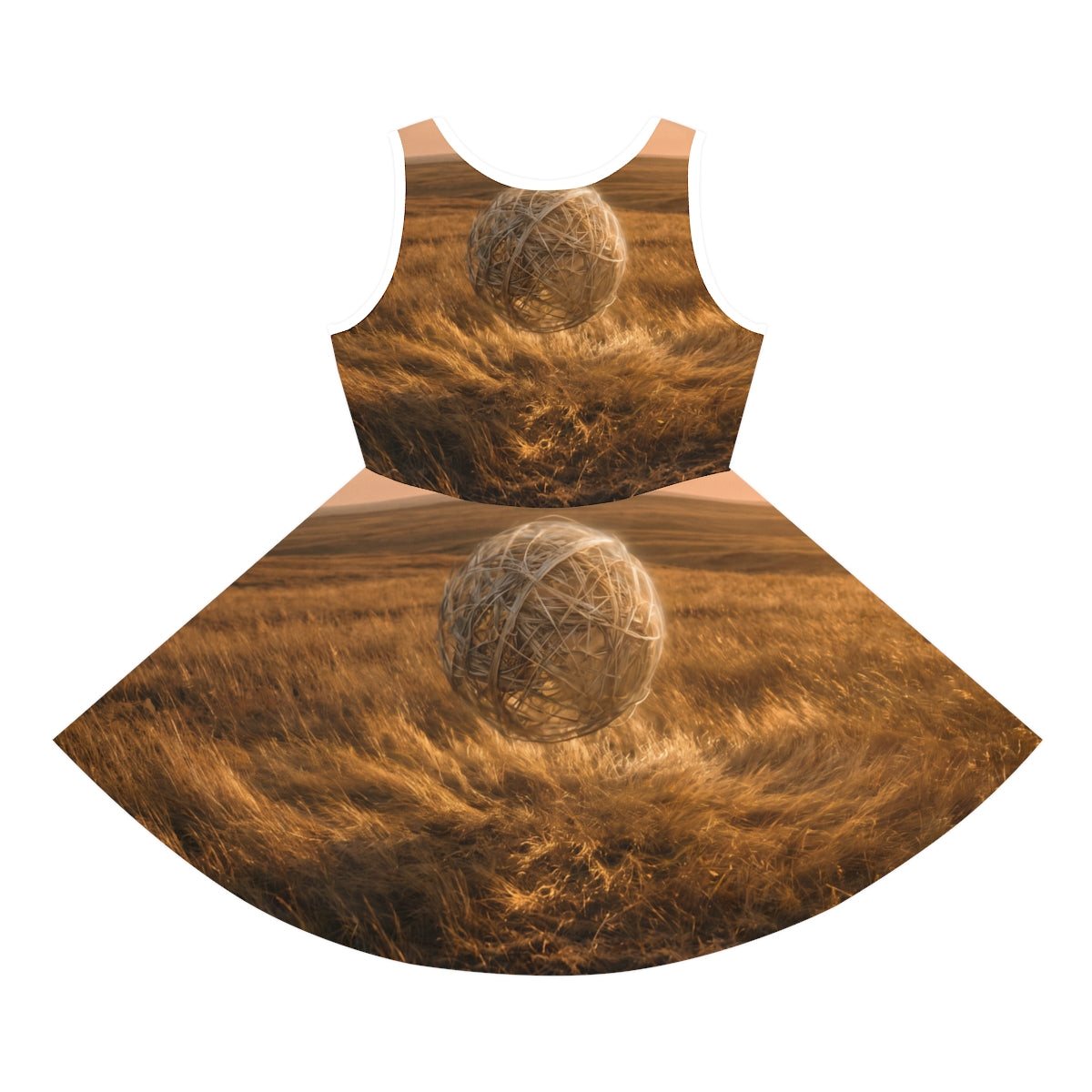 Girls' Sleeveless Sundress Golden Orb Prairie
