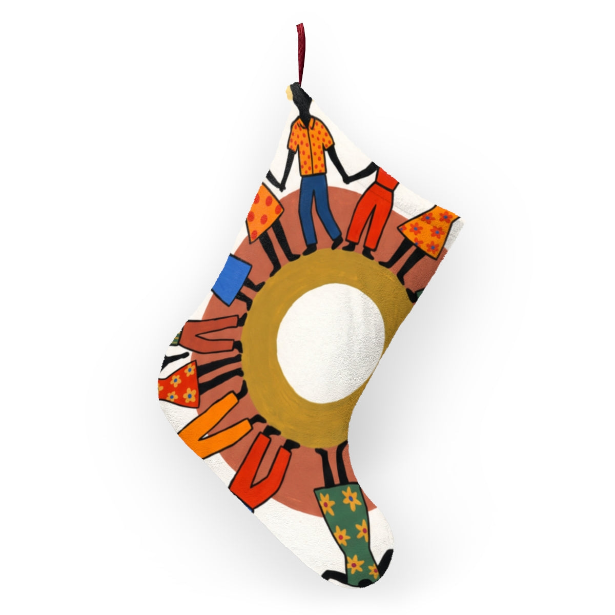 Christmas Stocking - Unity Mandala Folk Art | Echovira...