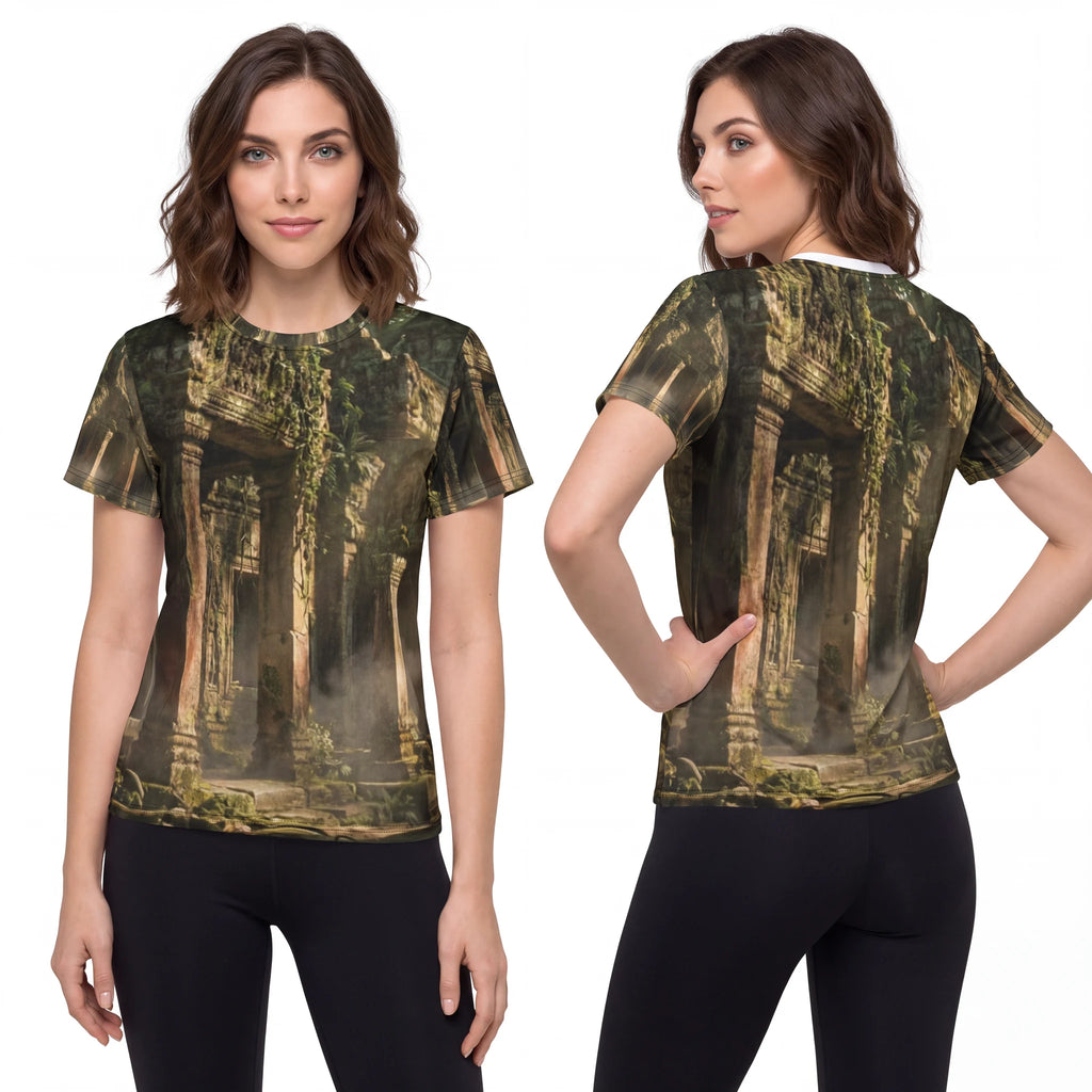 Unisex Cut & Sew Tee - Ancient Ruins | Echovira Gallery