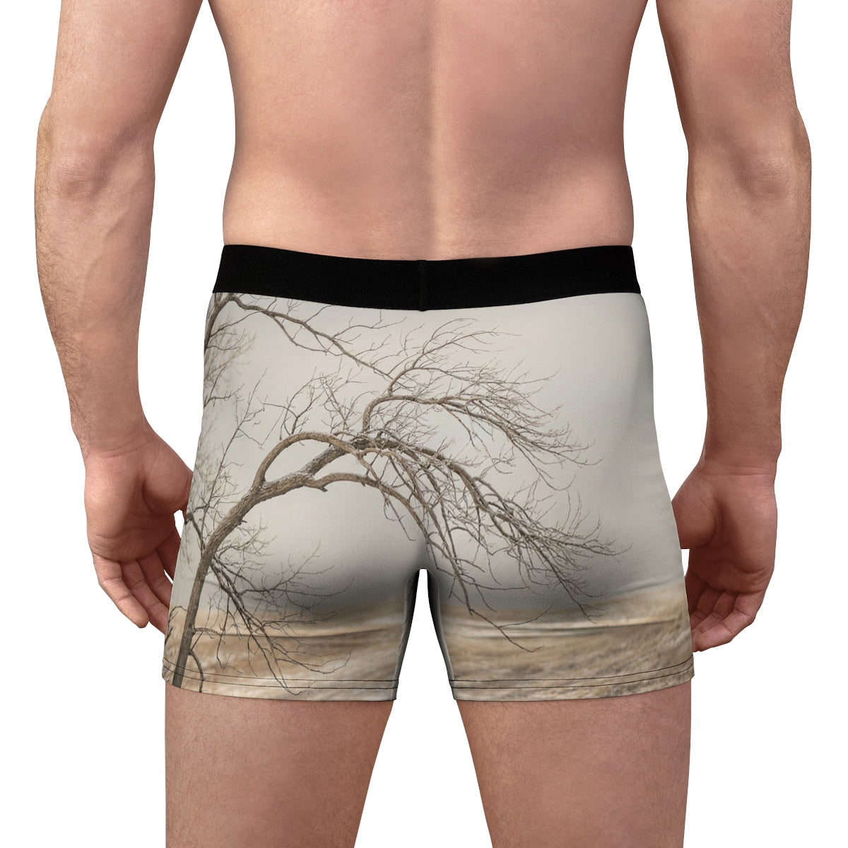 Men's Boxer Briefs - Winter Branch Solitude Landscape |...