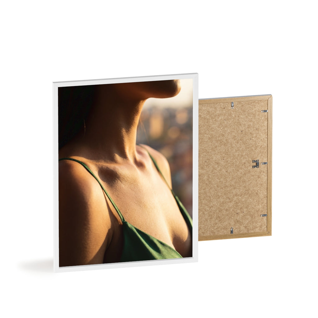 Poster with Wooden Frame - Sunlit Portrait