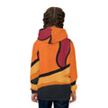 बच्चों की Hoodie - फ़ायरी सिल्हूट आर्ट प्रिंट