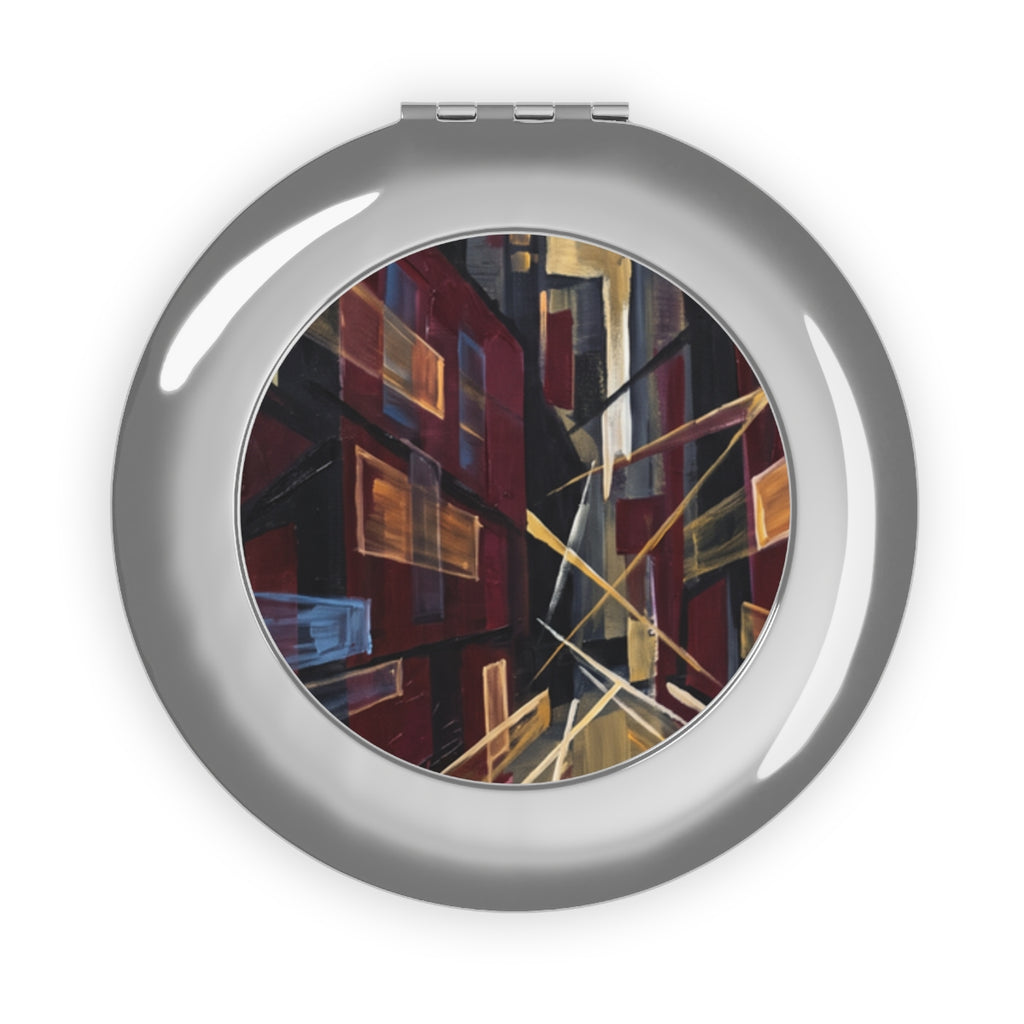 Compact Travel Mirror - Urban Perspective | Echovira Gallery