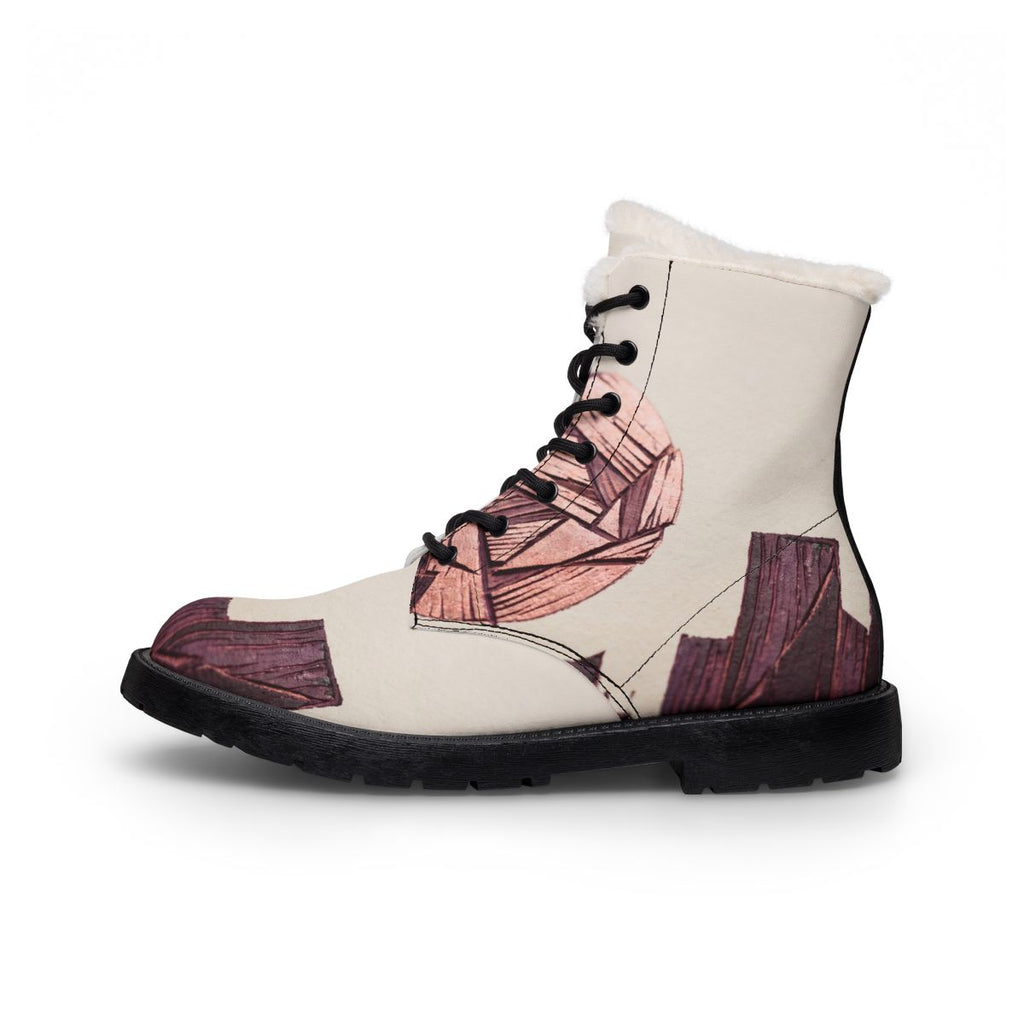 Men's Fur and Leather Boots Copper Skyline