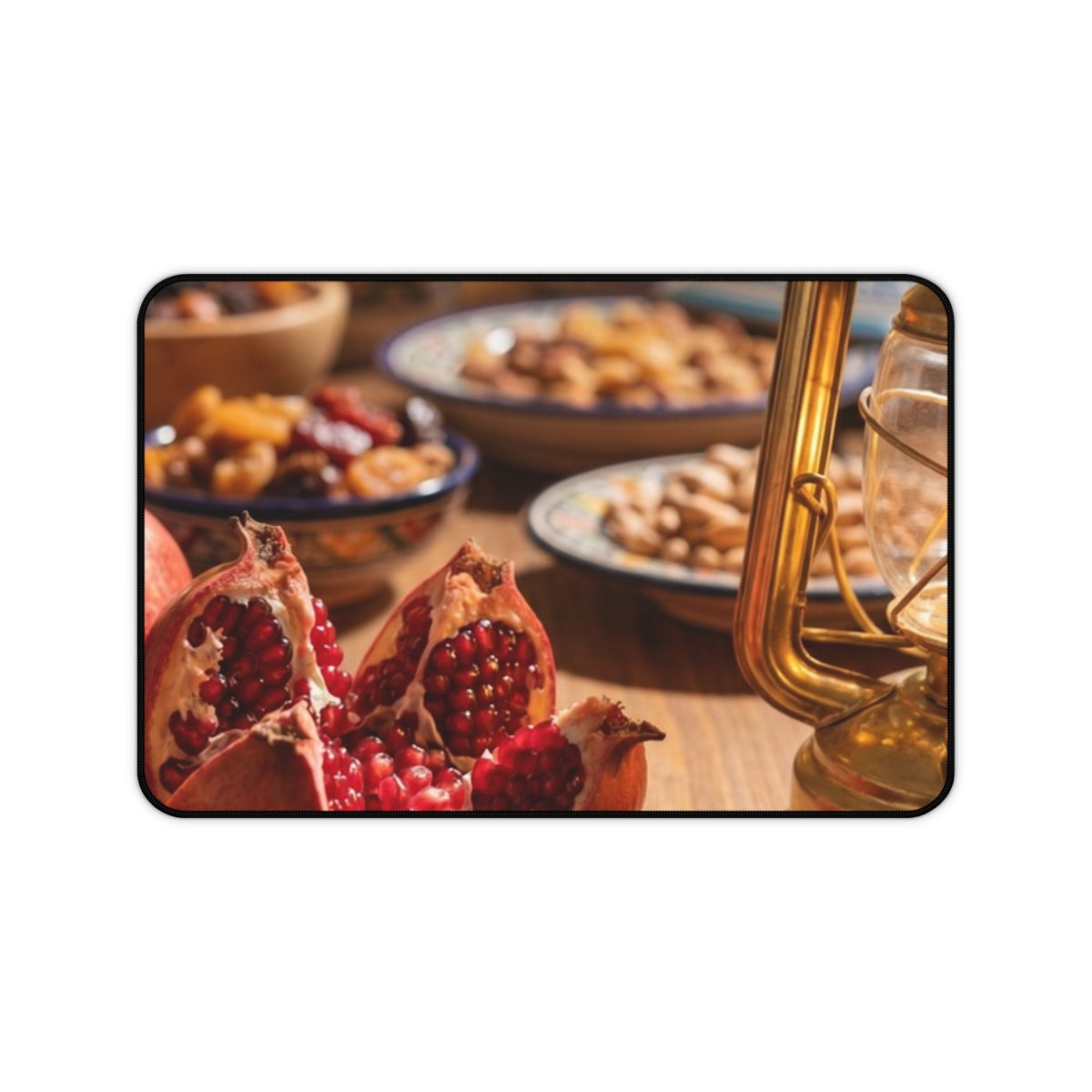 Desk Mat - Mediterranean Lantern Feast | Echovira Gallery