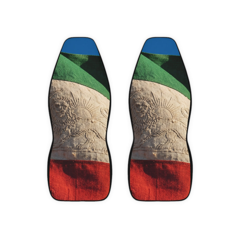 Polyester Car Seat Covers - Vintage Persian Lion and Sun......