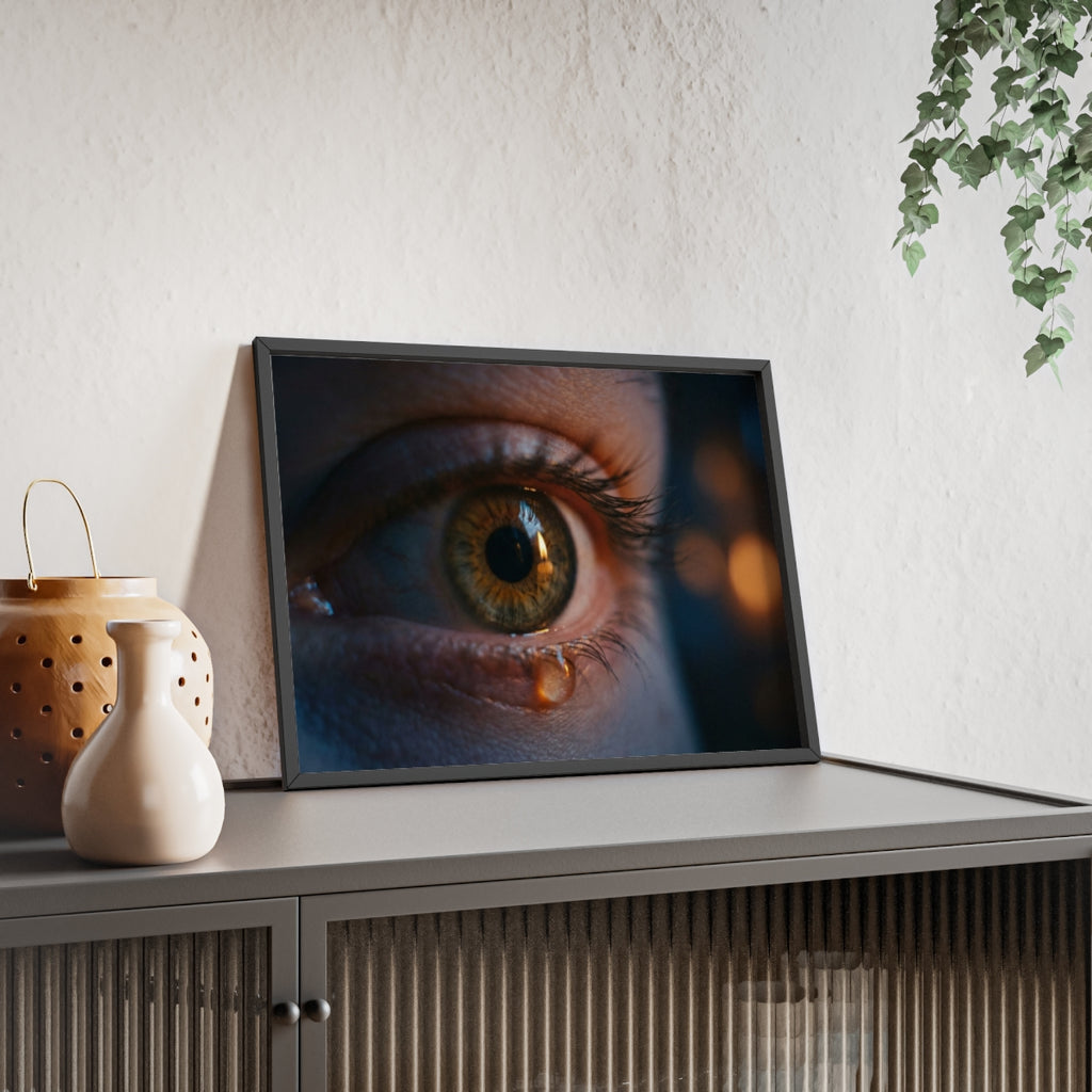 Poster mit Holzrahmen – Eye Art