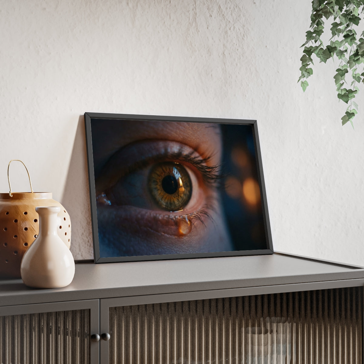 Poster mit Holzrahmen – Eye Art