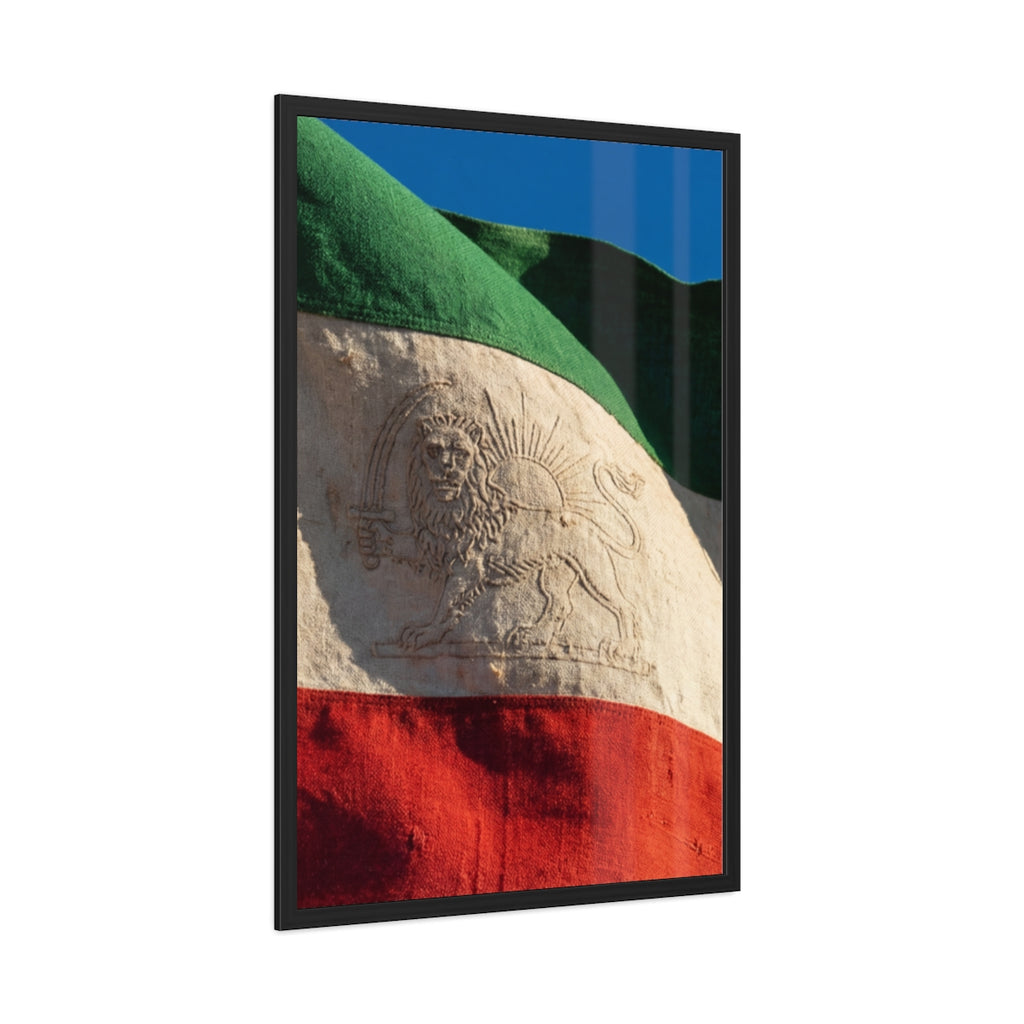 Framed Wall Art - Heritage Flag — Portrait