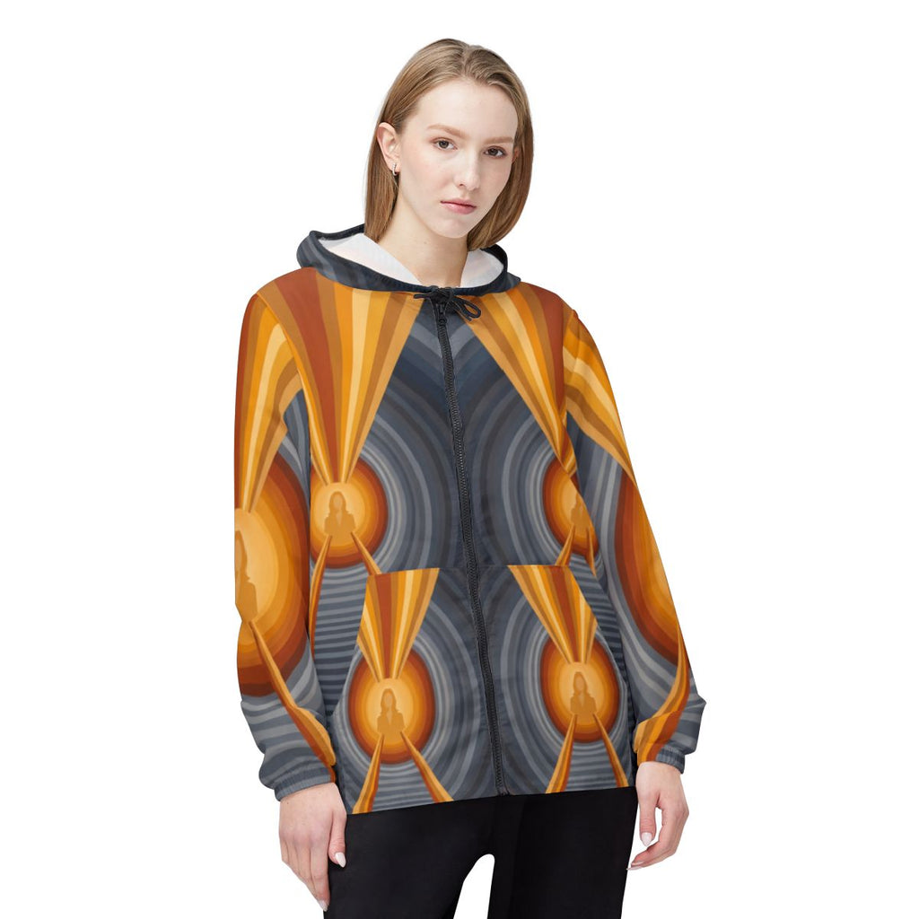 Windbreaker Jacket - Radiant Horizon | Echovira Gallery
