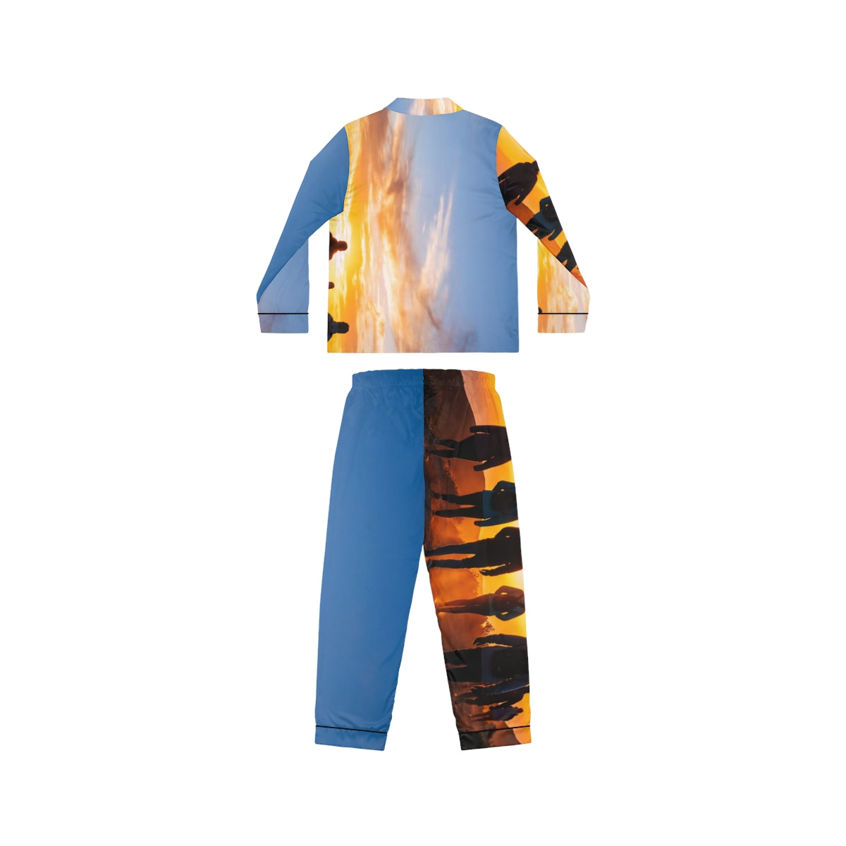 Women's Satin Pajamas - Sunset Ridge | Echovira Gallery