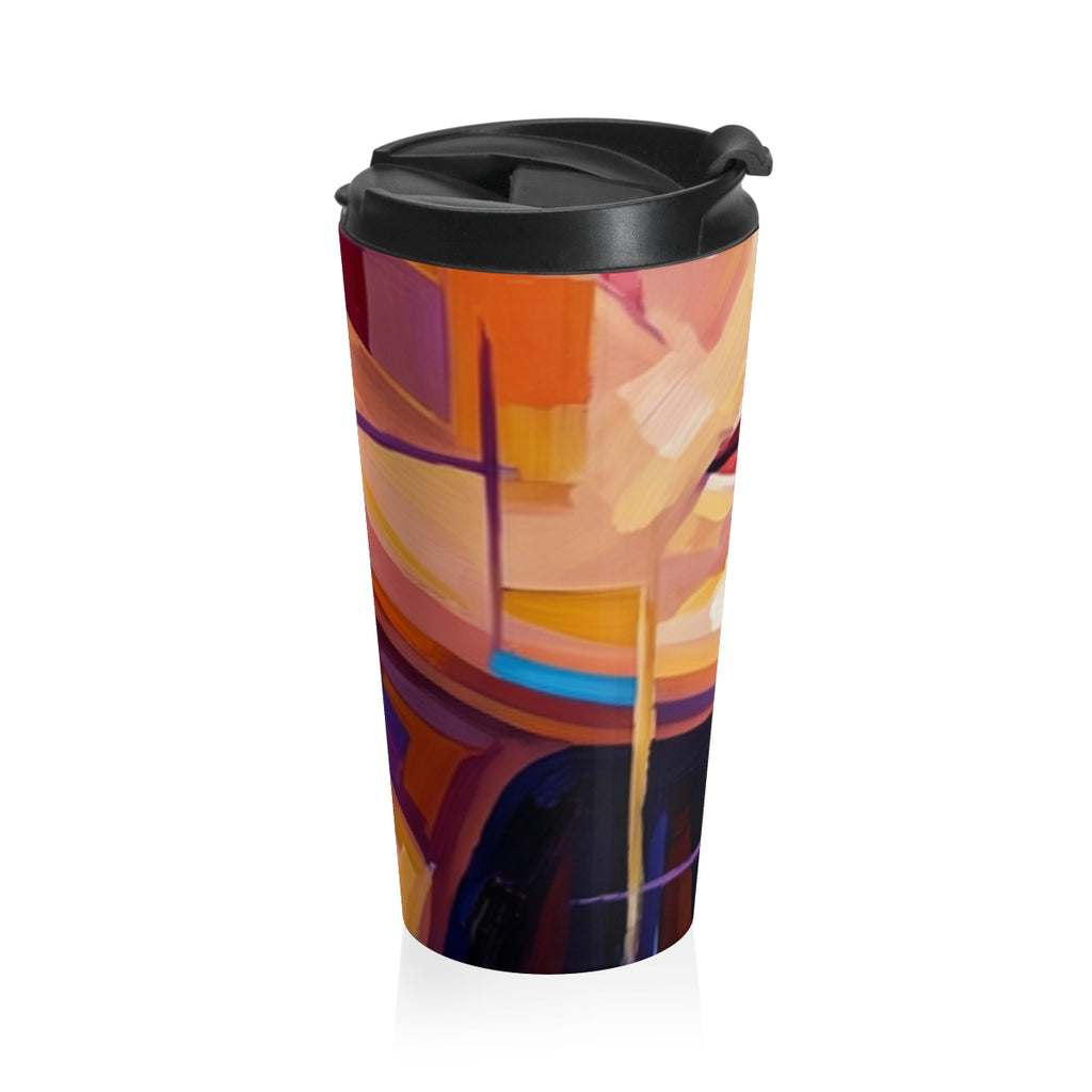 Stainless Steel Travel Mug - Shattered Elegance | Echovira...