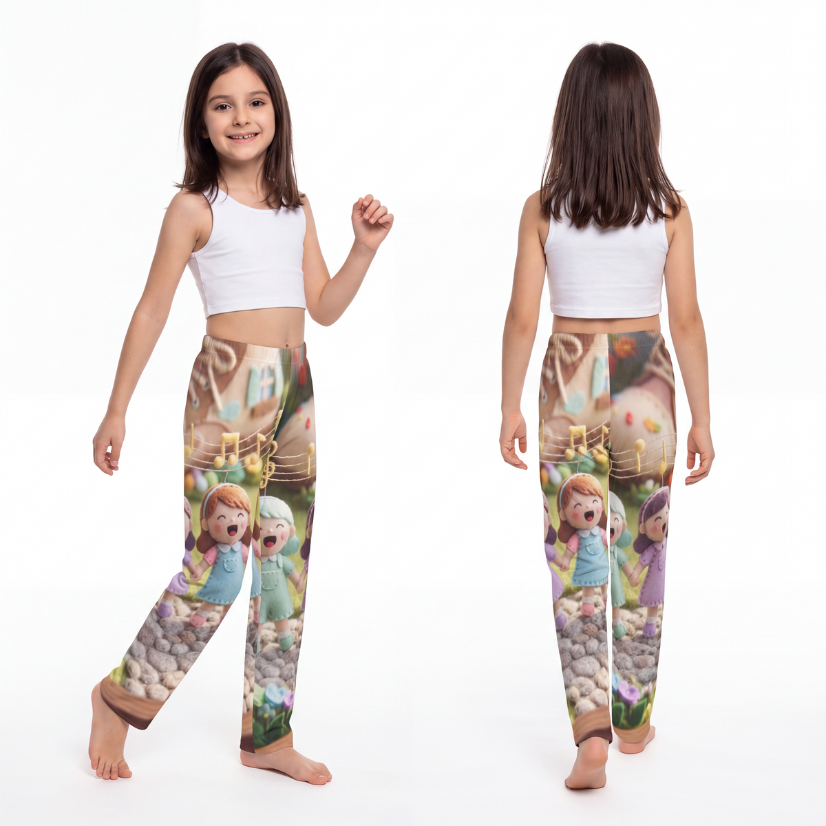 Kids Lounge Pants - Garden Choir Melody | Echovira Gallery