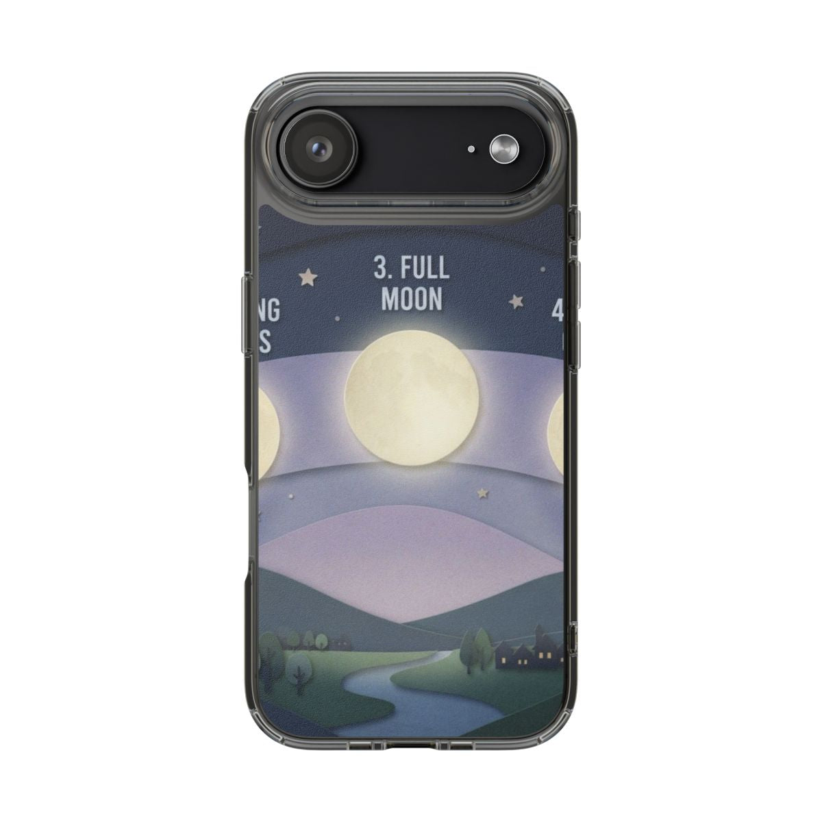 Clear Impact-Resistant Case - Moon | Echovira Gallery