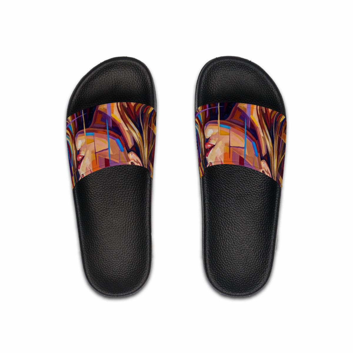 Men's Slide Sandals - Shattered Elegance | Echovira Gallery