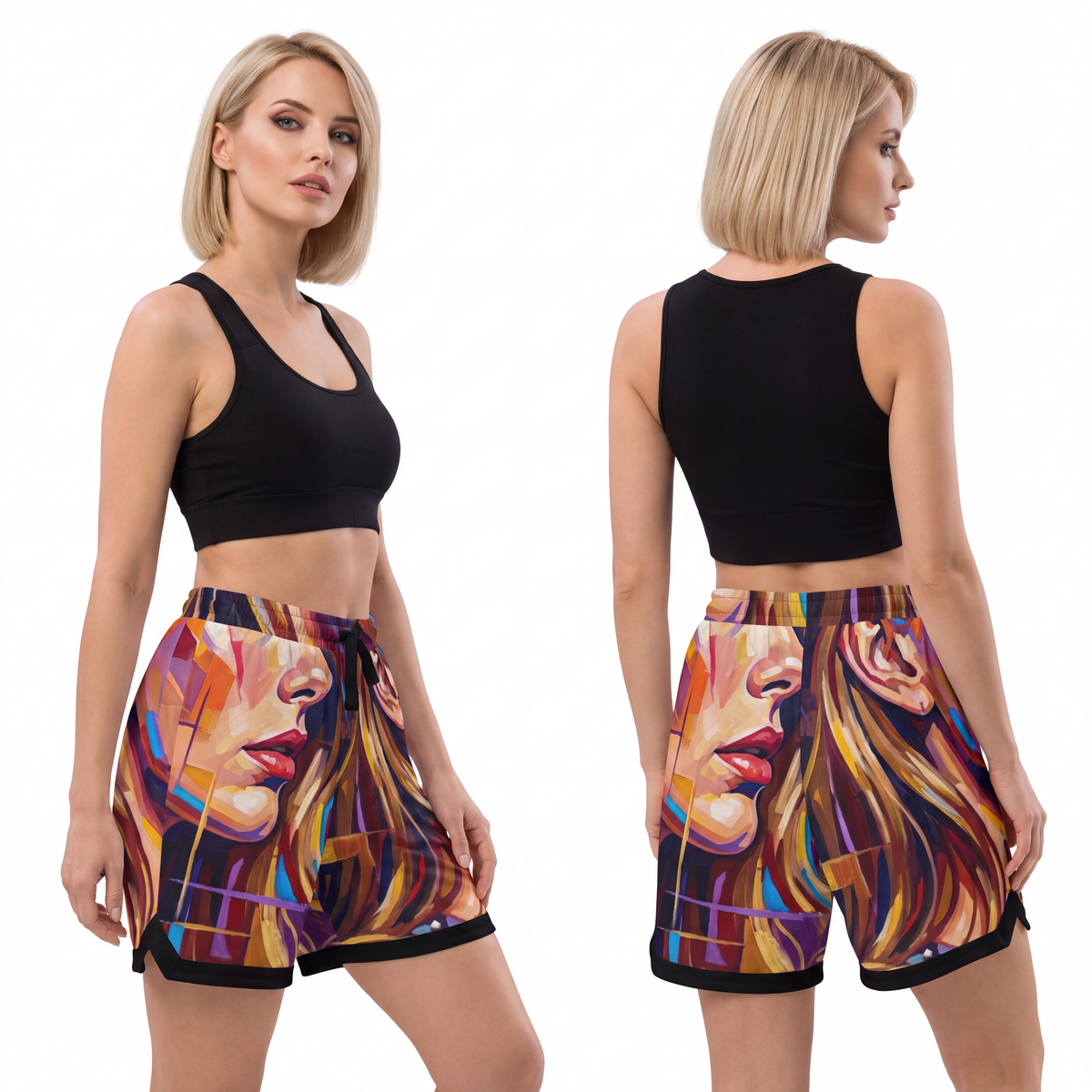 Basketball Rib Shorts - Shattered Elegance | Echovira...