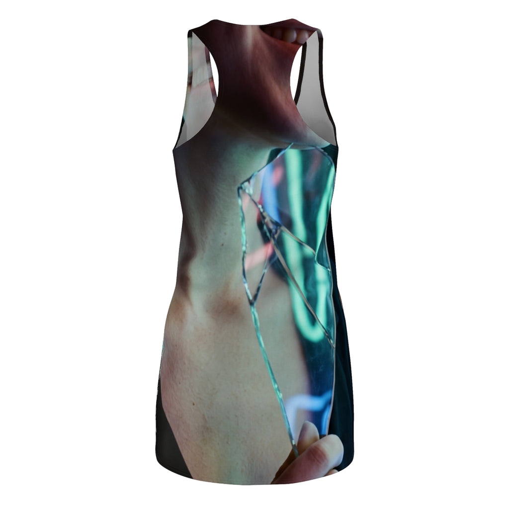 Neon Portrait Women's Racerback Dress