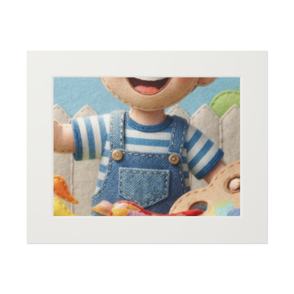 Fine Art Print Passepartout - Little Painter — Landscape......