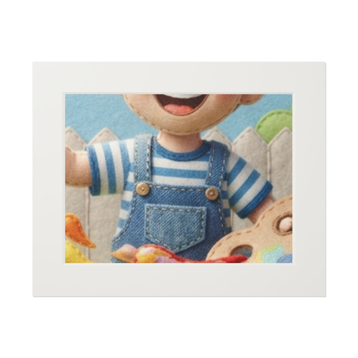 Fine Art Print Passepartout - Little Painter — Landscape......