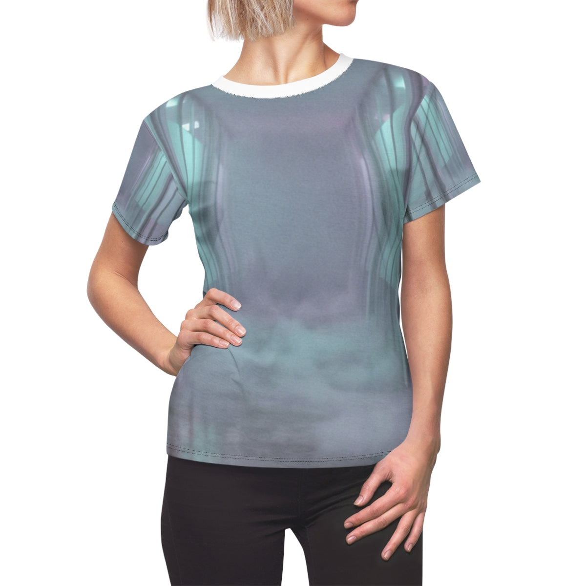 Women's Cut & Sew Tee - Liminal Corridor Fog Art Print |...